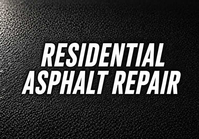 Albany, GA Residential Asphalt Repair Service Near Me