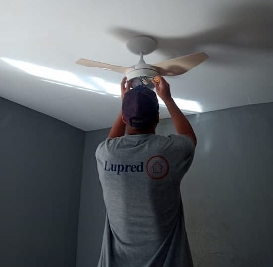 instalação de ventilador de teto