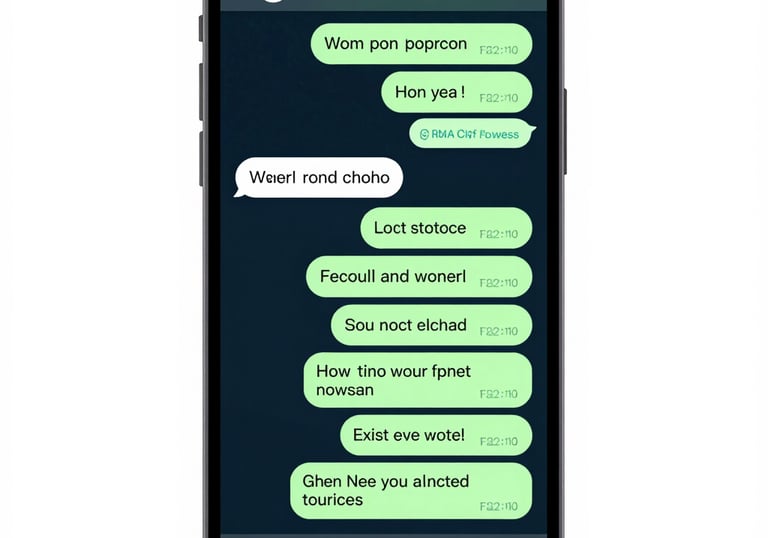 Smartphone screen showing an AI chat conversation with appointment confirmation.