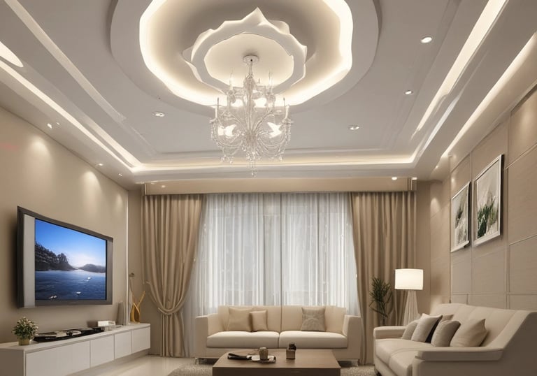 Technician installing a split AC unit in a bright, modern office space.