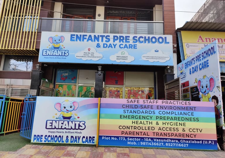 building of enfant preschool and day care at Ghaziabad