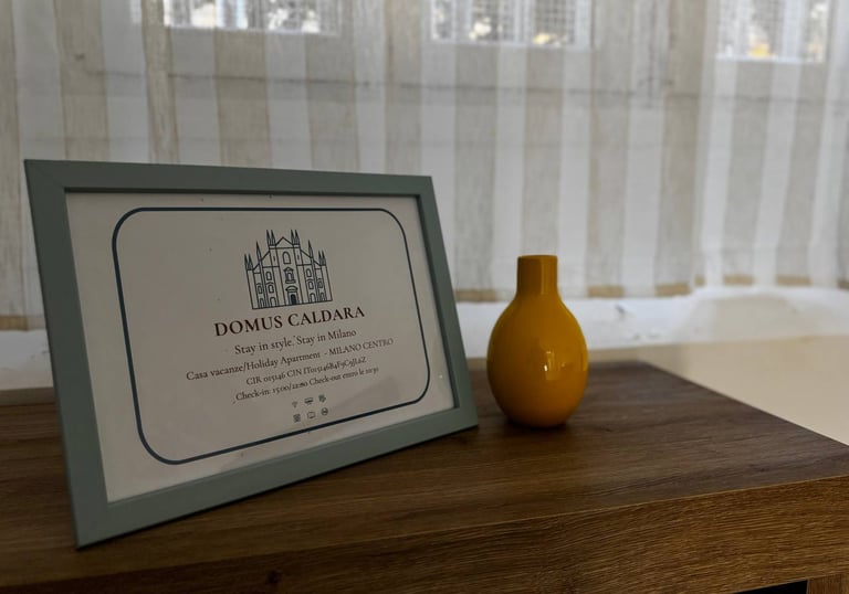 Accoglienza della casa vacanze Domus Caldara di Milano