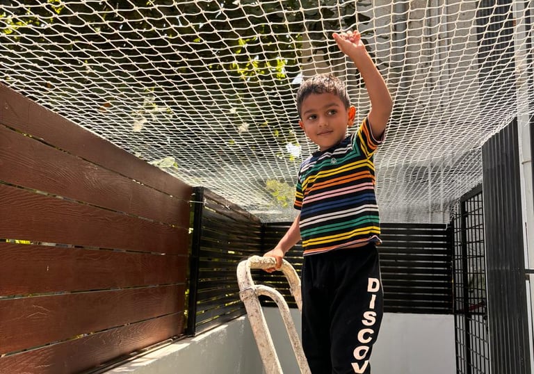 children safety nets installation 