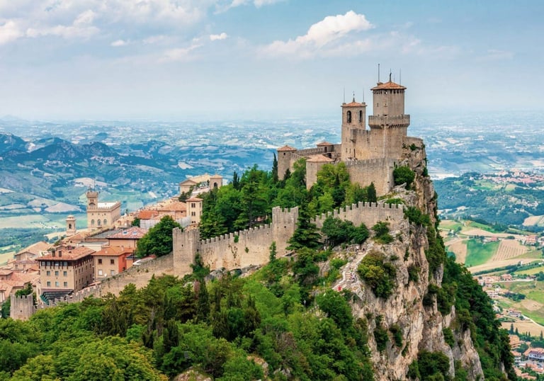 The Three Towers of San Marino on Mount Titano UNESCO site