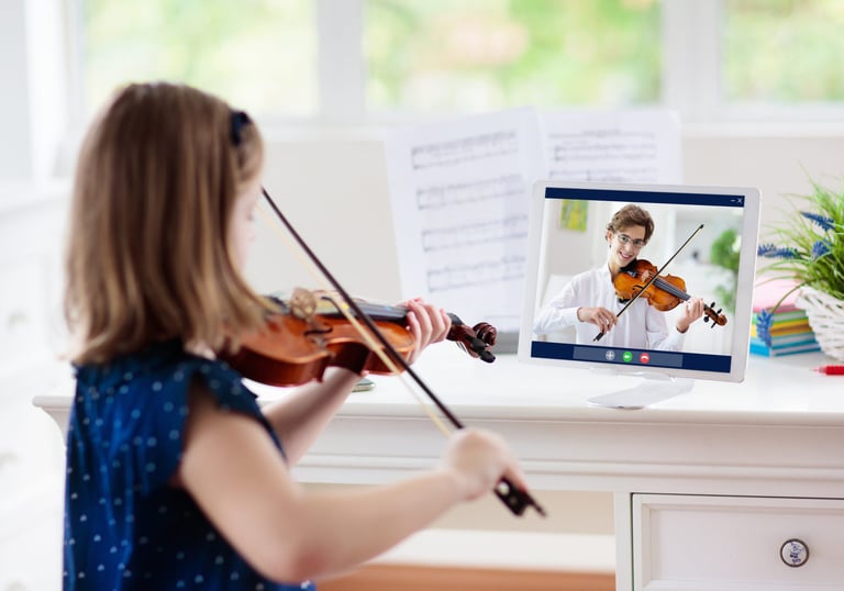 online music lessons on Zoom, beginner violin lessons online, online violin lesson