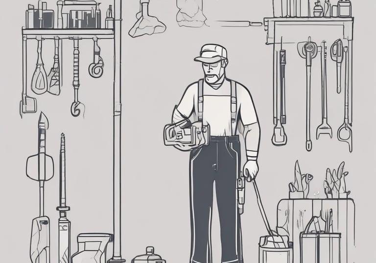 Modern commercial building with visible climate control systems on the rooftop under a clear sky.