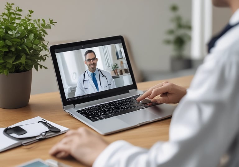A calm therapy room with soft lighting and comfortable seating.
