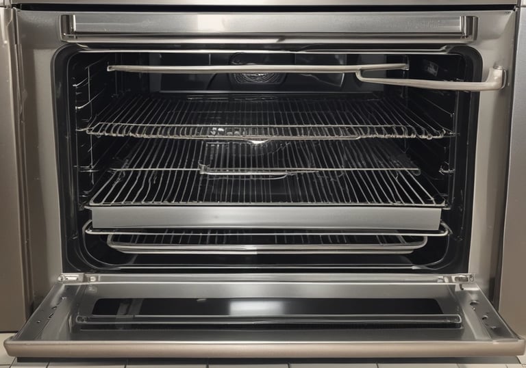 A neat and organized kitchen with labeled storage containers.