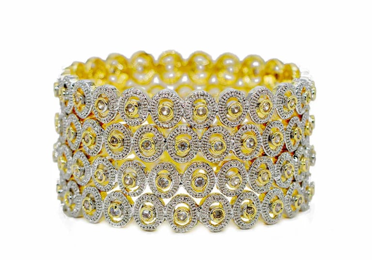 City Girl Jewellery American Diamond Bangle – Aura Collection