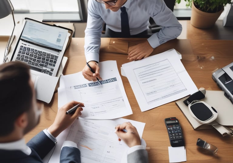 A friendly guide assisting a traveler with virtual and on-the-ground support.