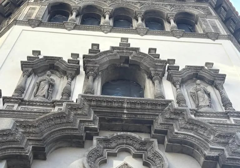 Fachada de la Casa Fracasi restaurada por Almapiedra utilizando nanotecnología Tecnan.