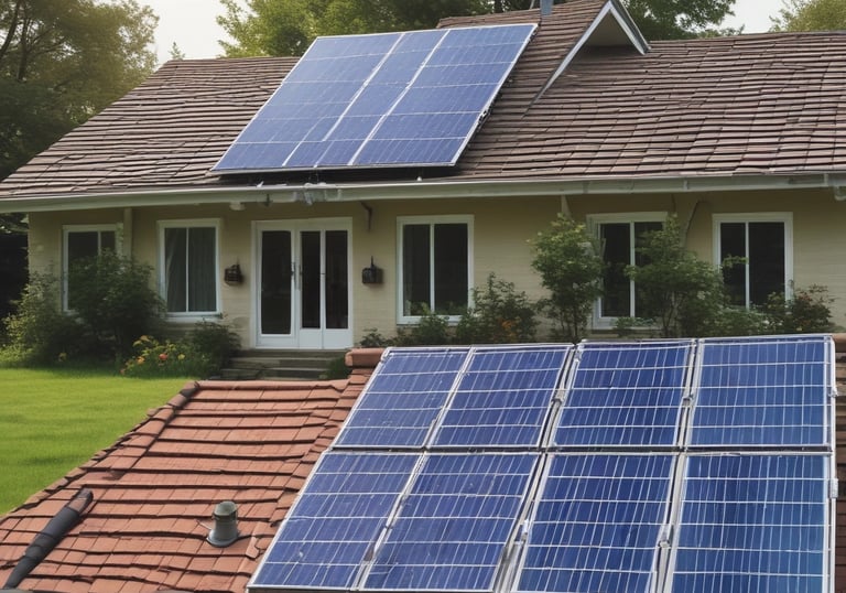 Sparkling clean windows reflecting a bright blue sky.