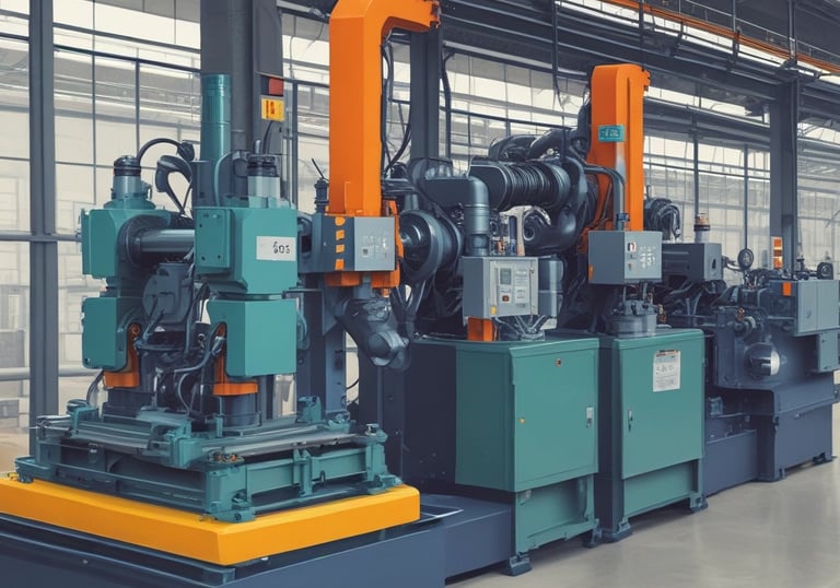 Graphic showing cloud servers connected with digital data streams.