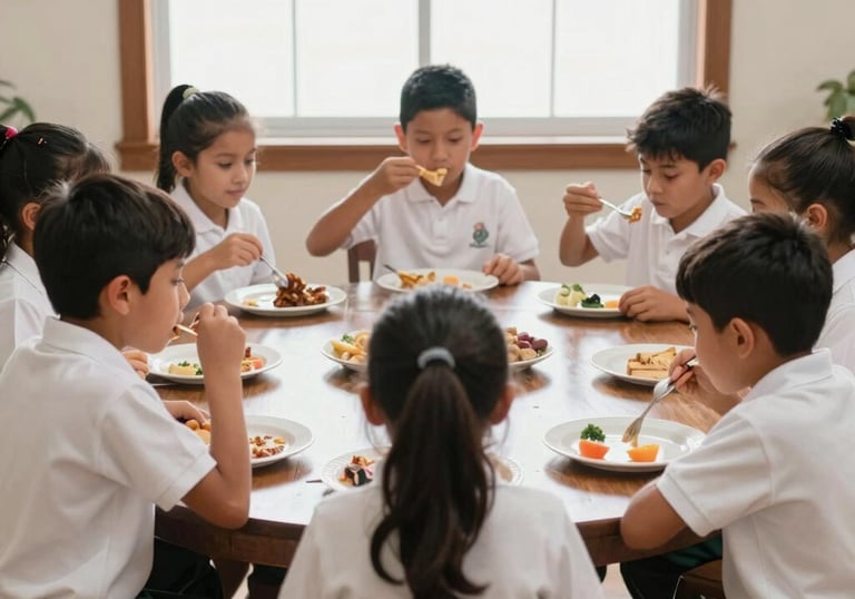 Students collaborating on a robotics project with laptops and robots.