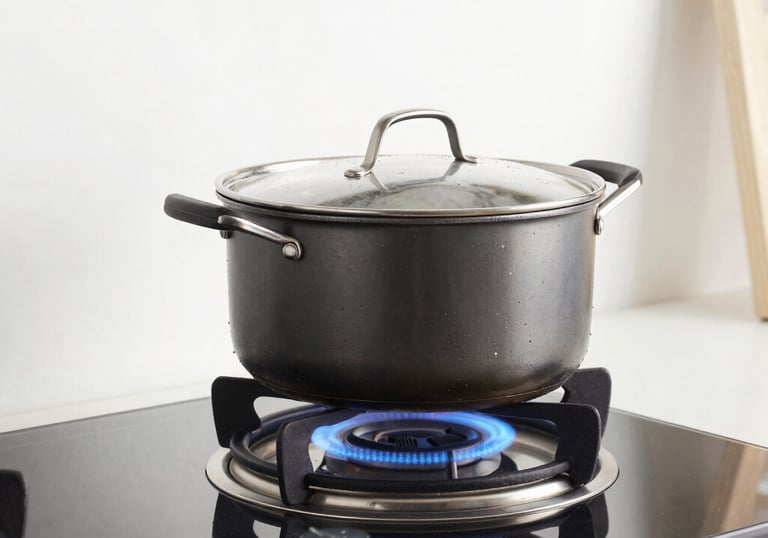 Smiling technician showing a perfectly repaired stove to a satisfied client.