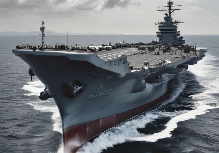 Industrial machinery assembling large components for the energy sector.