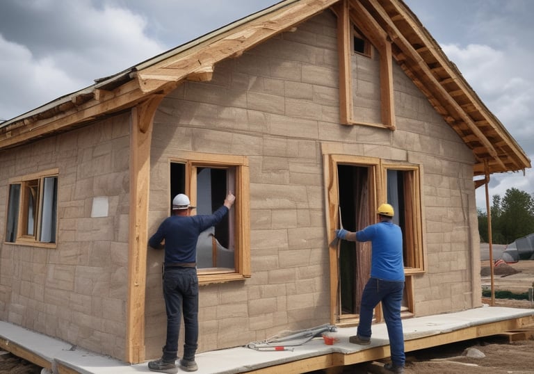 a man riding a skateboard down a street next to tall buildings