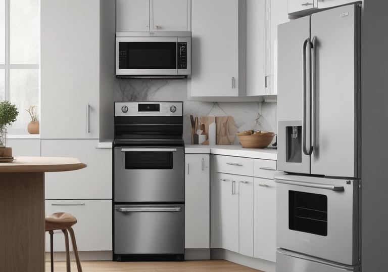 A smiling customer receiving a package of cleaning products at home.