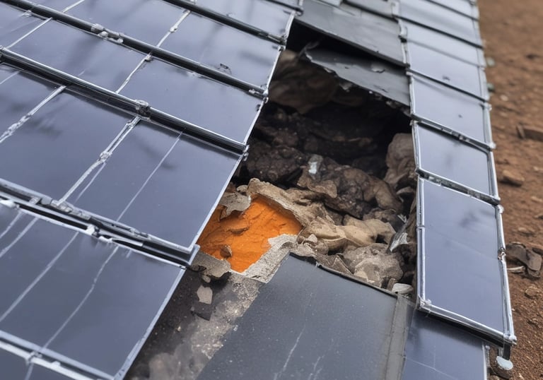 Electric vehicle charging station with a solar panel canopy.