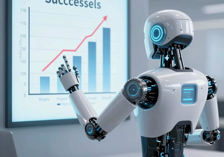 a man riding a skateboard down a street next to tall buildings