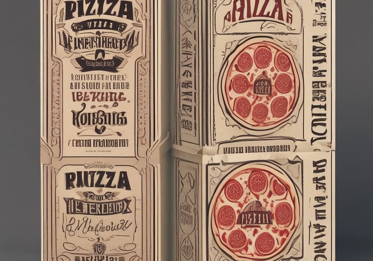 A vibrant, custom-designed box packaging with bold colors and sleek typography.