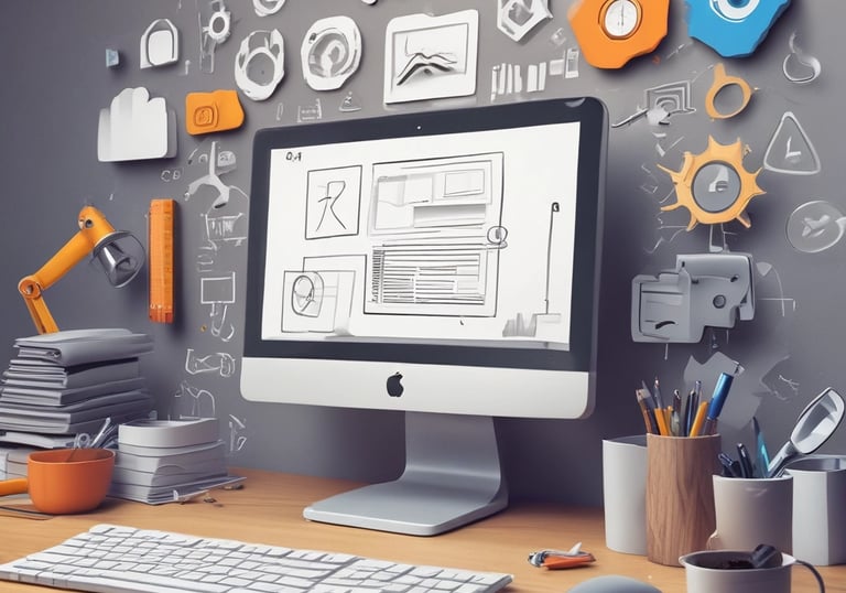 A friendly technician providing remote support via laptop in a cozy office.