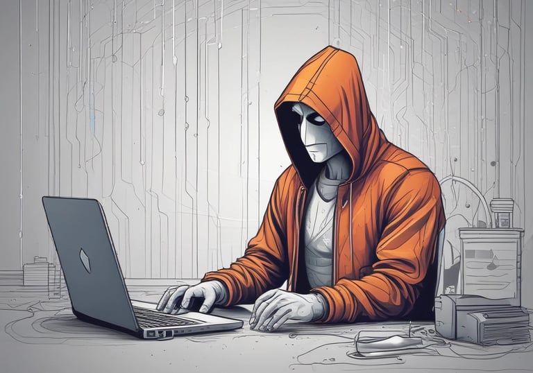 A close-up of a digital shield protecting data streams on a dark background.