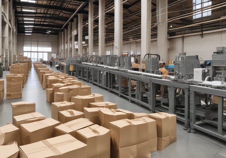 A cargo ship loaded with containers leaving an Indian port at sunset.