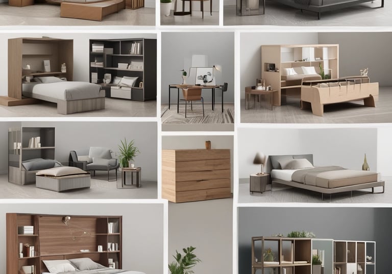 A neatly arranged home interior with stylish furniture and decor.