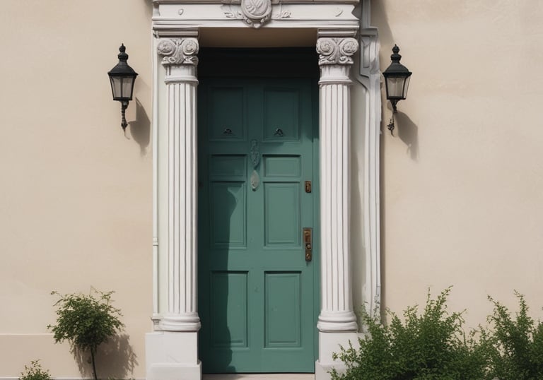 Close-up of a painter’s hand carefully detailing an industrial metal surface.