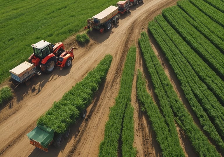 A busy warehouse with workers managing inventory and loading shipments.