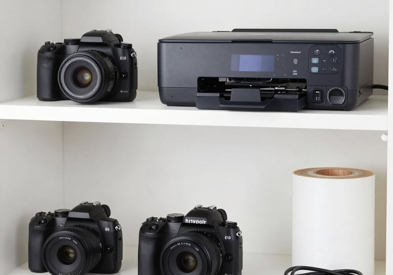 Close-up of a photo strip with joyful, candid moments captured by the photo booth.