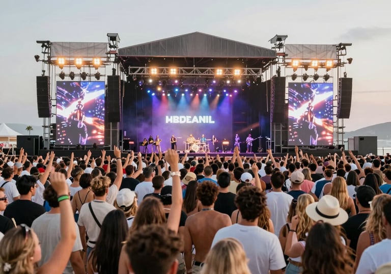 People dancing and enjoying a lively social gathering with colorful lights.
