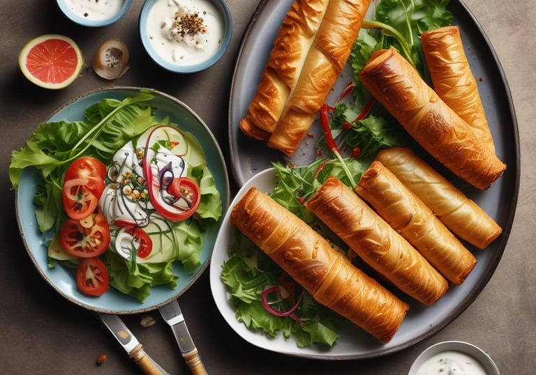 Artisan charcoal grill glowing with embers beneath skewers of marinated meat.