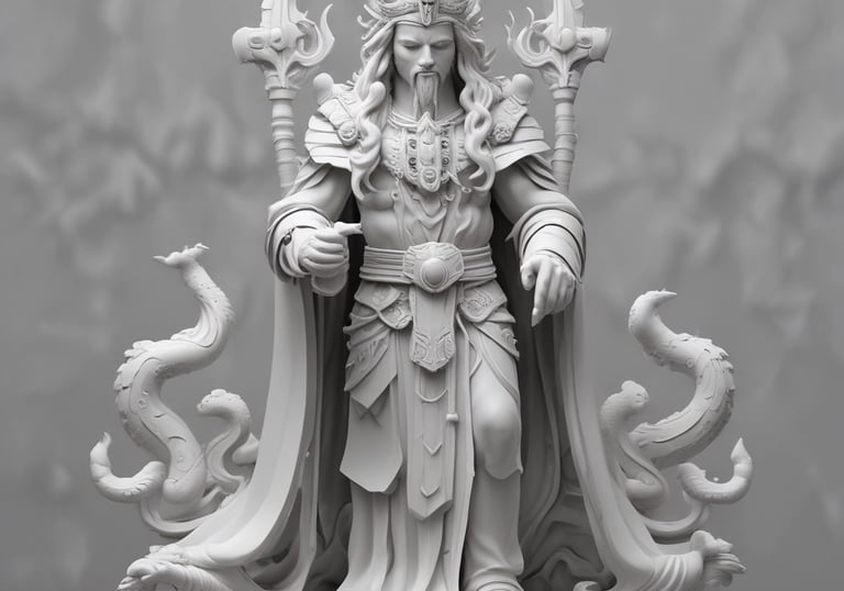 Various 3D printed parts showcasing different textures and finishes.