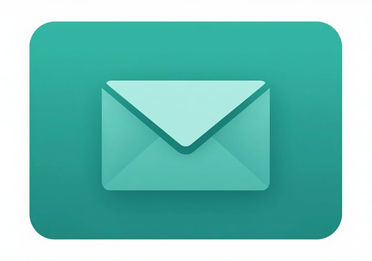 A minimalistic icon representing digital communication or an envelope in #2E5C6E teal on a white background.