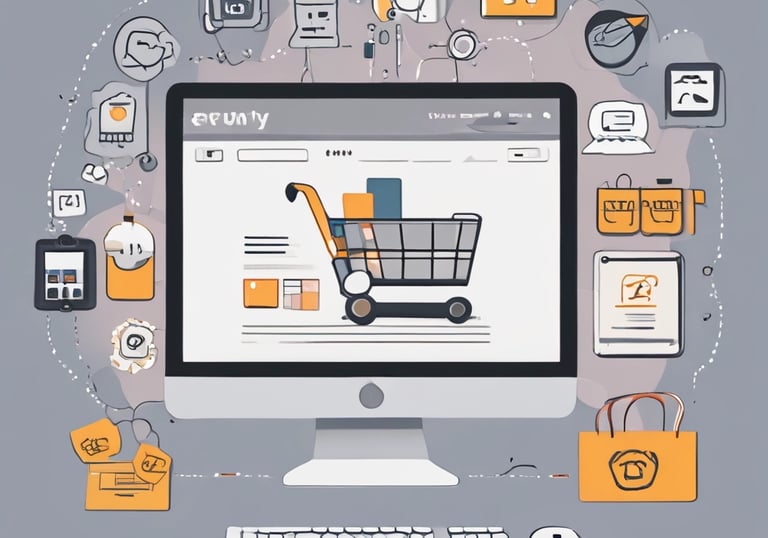 a man riding a skateboard down a street next to tall buildings