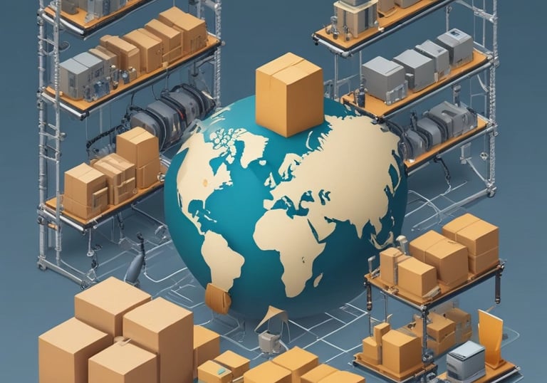 A specialist consulting a client over network equipment options in an office.