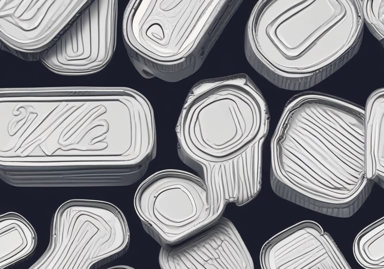 Close-up of flexible packaging materials rolled and ready for shipment.