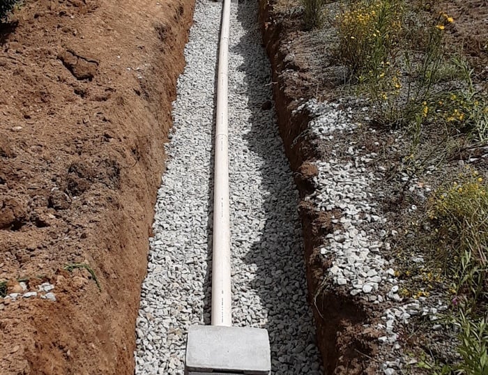 Tranchée drainante
