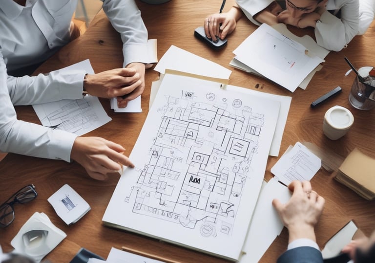 A speaker engaging a diverse audience in a lively business conference.