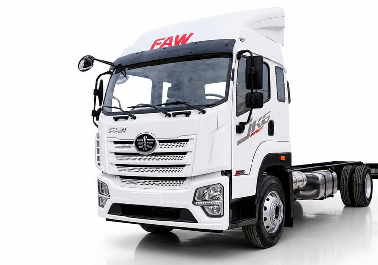 jk6 de 12 toneladas y 20 toneladas camiones medianos con motor cummis de faw trucks en mexico por cm