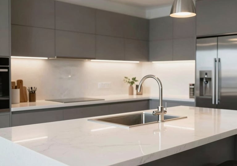 a man riding a skateboard down a street next to tall buildings