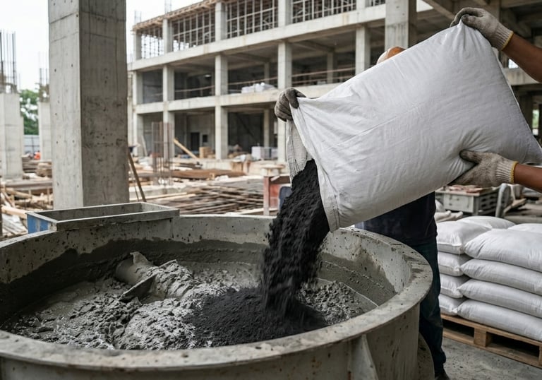 Rice husk ash for cement and concrete applications