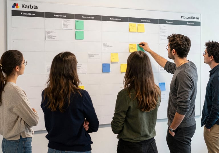 A person is holding a resume in front of them while sitting at a white table. Another person, slightly blurred, is seated across the table. The resume has a blue header with the name and title 'Lauren Chen, Digital Marketing Specialist'. Sections visible include contact information, education, and professional experience.