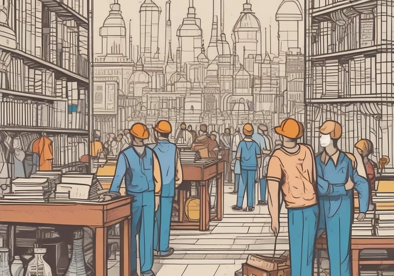 A small business owner analyzing digital market trends on a laptop.