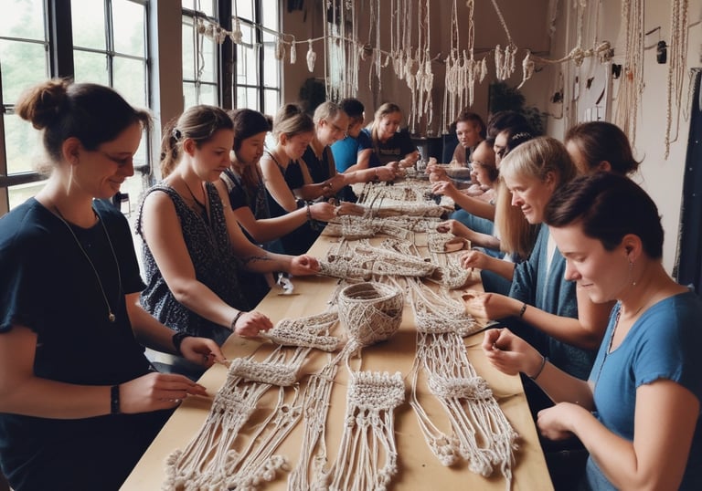 A team discussing website strategies around a laptop with color swatches.