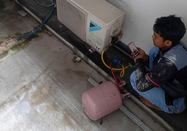  service dan pasang AC panggilan di Cibinong, Bogor