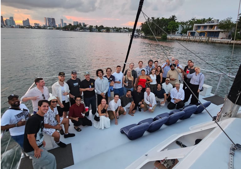 Miami Beach Sunset Sail Seating Areas
