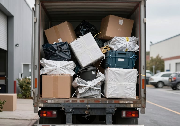 Organized logistic team coordinating placement and transport with digital tools.